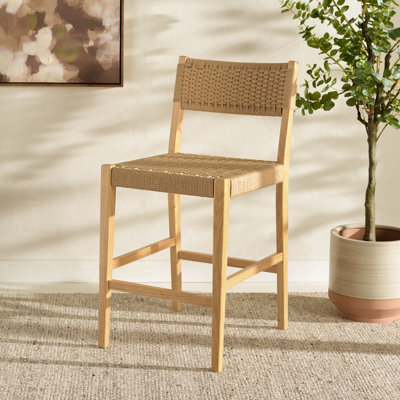 Tabouret de comptoir tissé Dutton