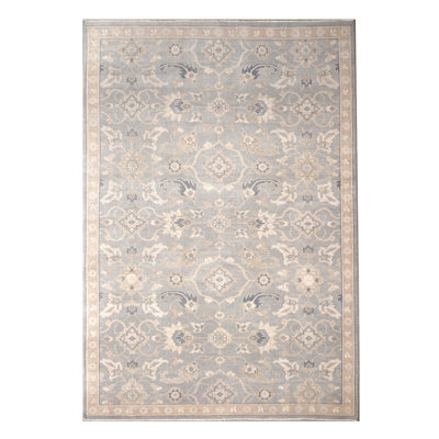 Rectangle Hand Knotted Wool Area Rug