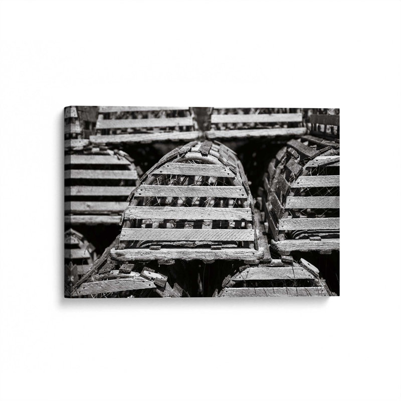 Lobster Traps by Nathan Larson Art Print, L 30 po x H 20 po