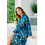 100% Cotton Mid-Calf Bathrobe with Pockets-75051842