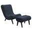Chaise longue avec repose-pieds Lavli-75120761