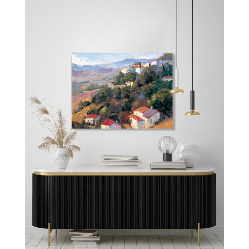 John Beard Collection''s Costa Del Sol On Giclee Canvas Hand Embellished Art, 31.5" H x 41.5" W x 1.75" D