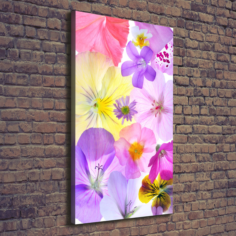 Colourful Flowers - Wrapped Canvas Art Prints