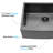 Stainless Steel Apron Kitchen Sink 33X21x10", Matte Black, Single Bowl, , Rust And Stain , 16 Gauge, Nano Painting, Long-Lasting, Easy To Wipe Clean