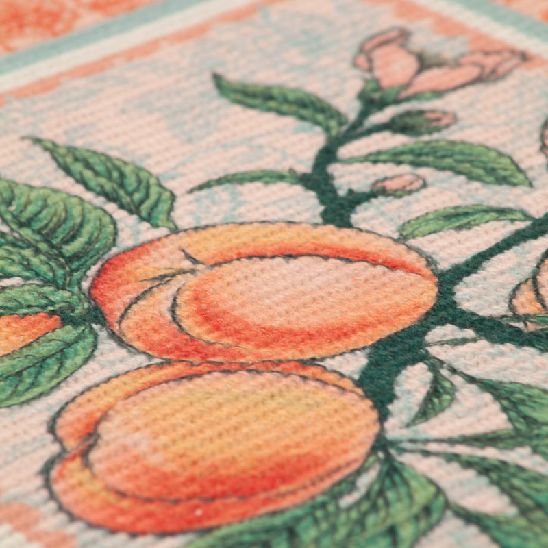 Anemone Peaches Polyester Floral Rectangle Placemat