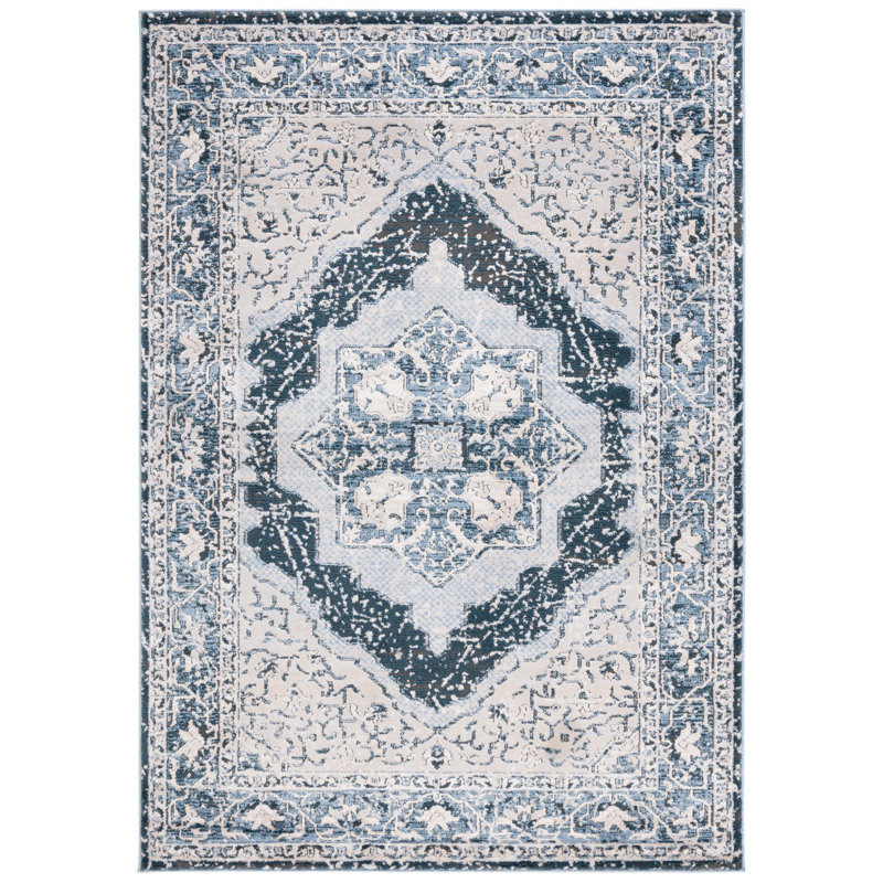 Jareena Performance Oriental Rug, Square 6'7"