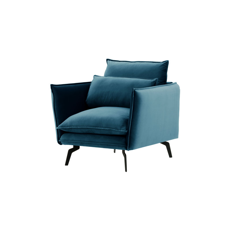 Ferrigno Upholstered Armchair, Blue
