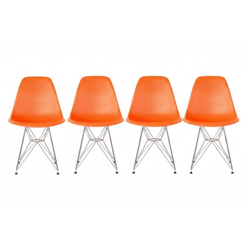 Willbourn 16.5'' H Side Chair, Orange