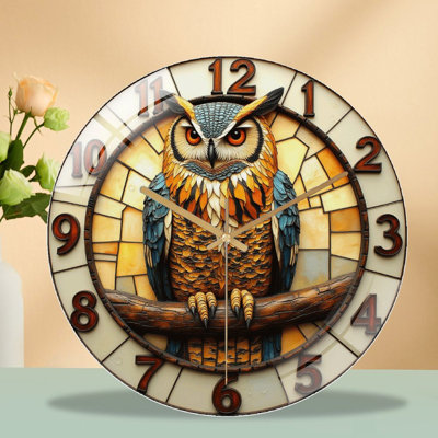 Horloge murale hibou