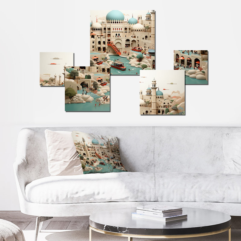 Fête de l'Islam, fête d'art dans la ville III - ensemble d'art mural carré