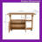 47 Inch Foldable Multi-Functional Table With Storage Shelves & Wheels Compact Dining Desk For Small Spaces