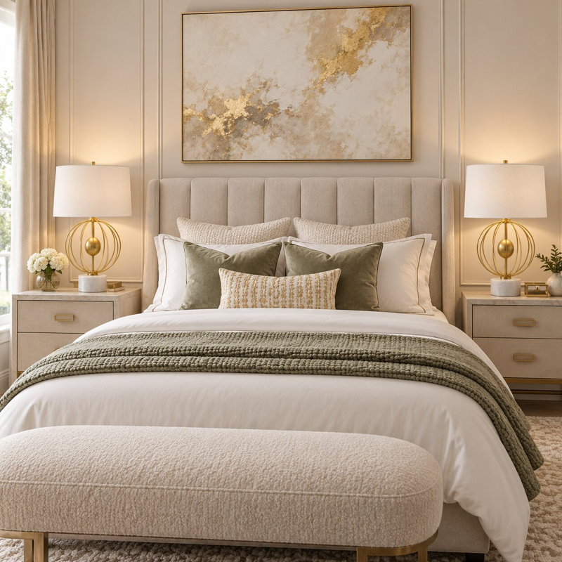 Transitional 1 Light Gold Table Lamp