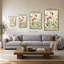 Hollyhocks Row Cool par Cheri Blum - Impression sur toile-1119606429-1119606409