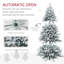 7ft Snow Flocked Artificial Christmas Tree with 1401 Tips-93855628