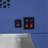 17 Inch Freestanding Electric Fireplace Stove Heater With 3D Flame Effect,Classic Blue-669569162