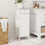 Armoire de plancher étroite avec tiroir, tablette et rangement réglable-267646029