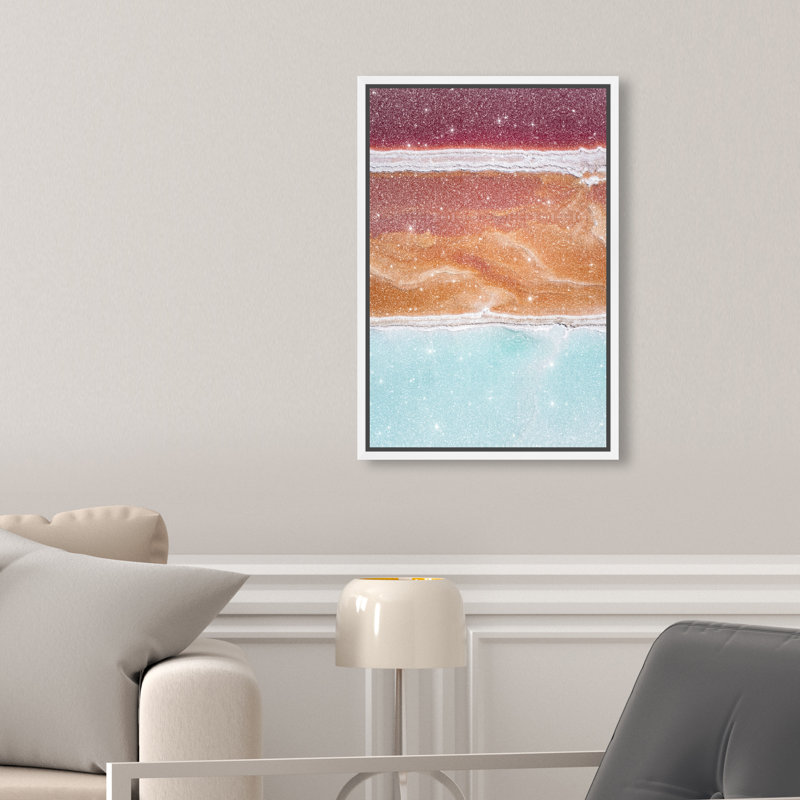 Surreal Coast Print by Oliver Gal, 11"H x 16"W, White Floater Frame