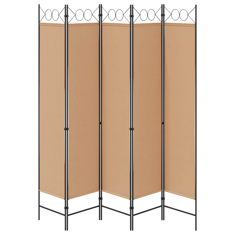 200cm H 6 - Panel Folding Room Divider, 5