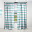Rideau simple occultant à motif abstrait Mid-Century-8900568