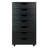 Barakha Black Finish Accent Chest with 7- drawer, 35.35'' H X 19.21'' W X 15.98'' D-533600667