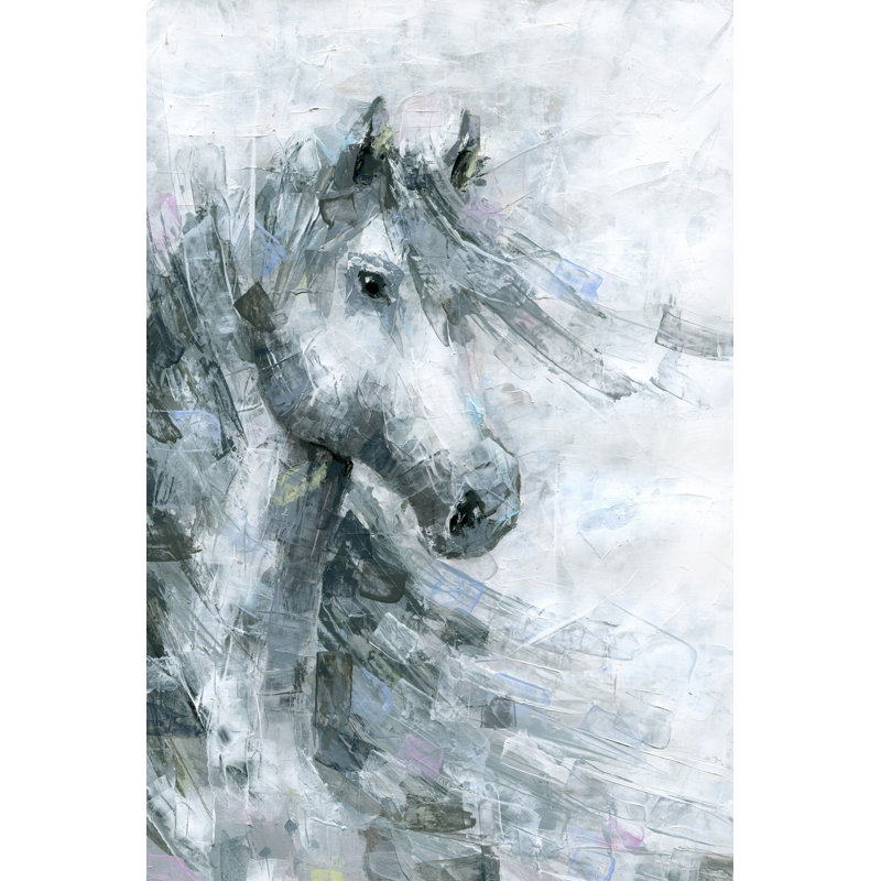 " Horse In The Wind ", 60" H x 40" W x 1.5" D