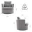 Fauteuil demi-tonneau pivotant de 32,3 po de largeur Jocqueline-1543862096