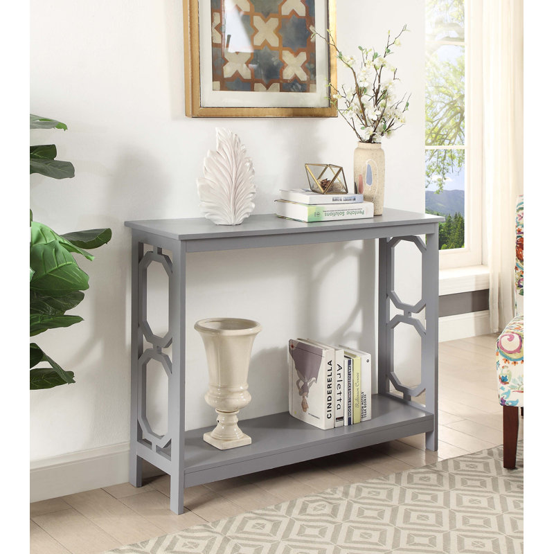 Console avec tablette 39,5 po Jeneil - Minburn, Gris