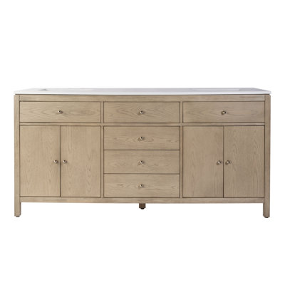 Celine 72 in Double Sink Bathroom Vanity with Quartz Top