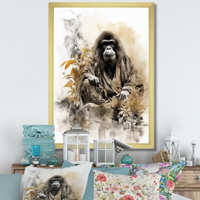 Bata, art asiatique, orang-outan Sumi I