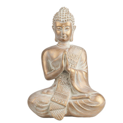 6,3 pouces résine méditation Boho or Bouddha décoration de la maison