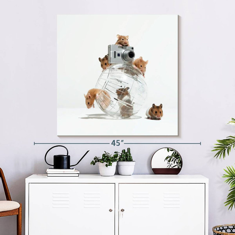 Arney Picture Perfect Hamsters, 33" H x 33" W
