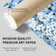Floral Vichy bleu, fleurs I, reproduction d'art non encadrée-1656119548