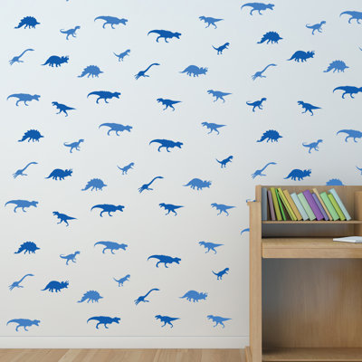Blue Dinosaurs Kids Wall Sticker