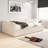Daybed with Extended Pop Up Trundle, Upholstered Sofa Bed Daybed,-1814421042