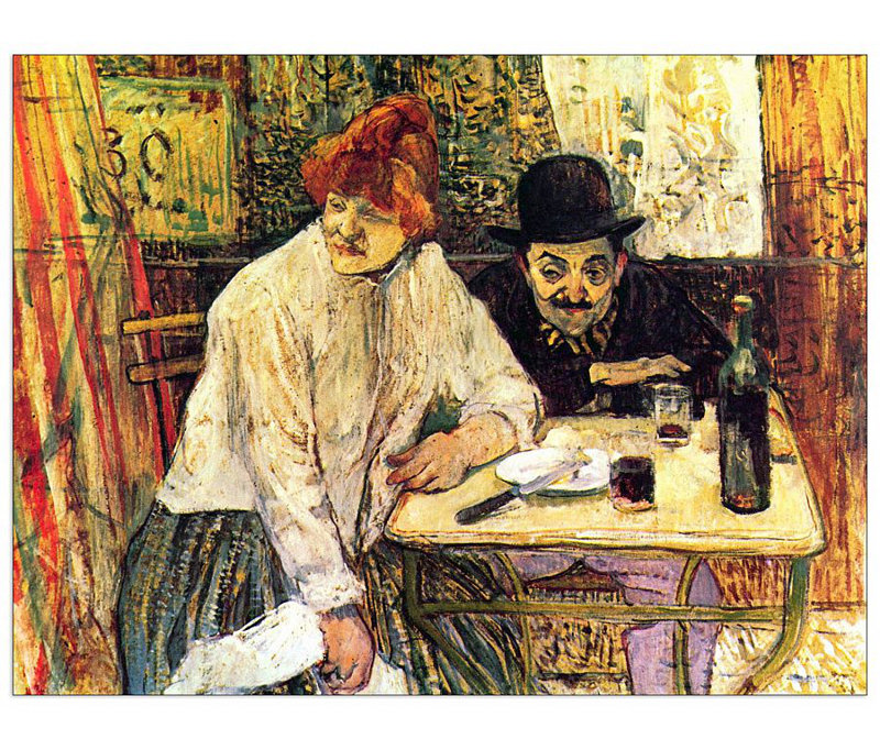 Henri De Toulouse-Lautrec - Wrapped Canvas Painting, 60cm H x 80cm W x 1.8cm D