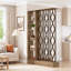 Cloison de style rustique en bois de 70,8 pouces de hauteur avec tablettes ouvertes pour la chambre à coucher du salon