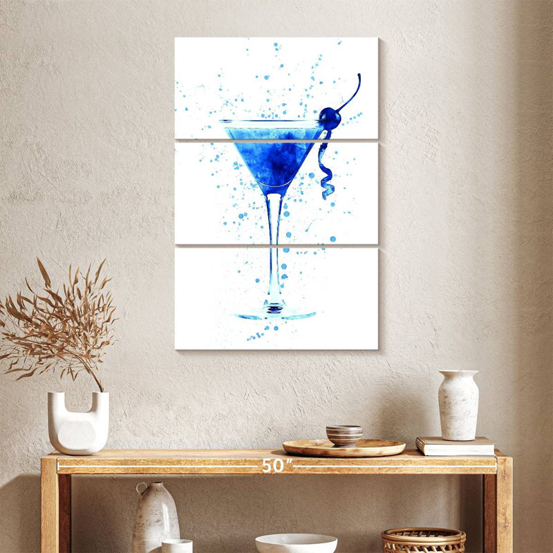 Verre à cocktail en verre I, H 38 po x l 24 po