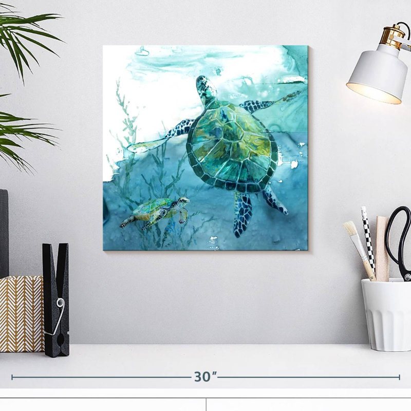 Tortue de mer Crowle Delray II, H 16 po x l 16 po