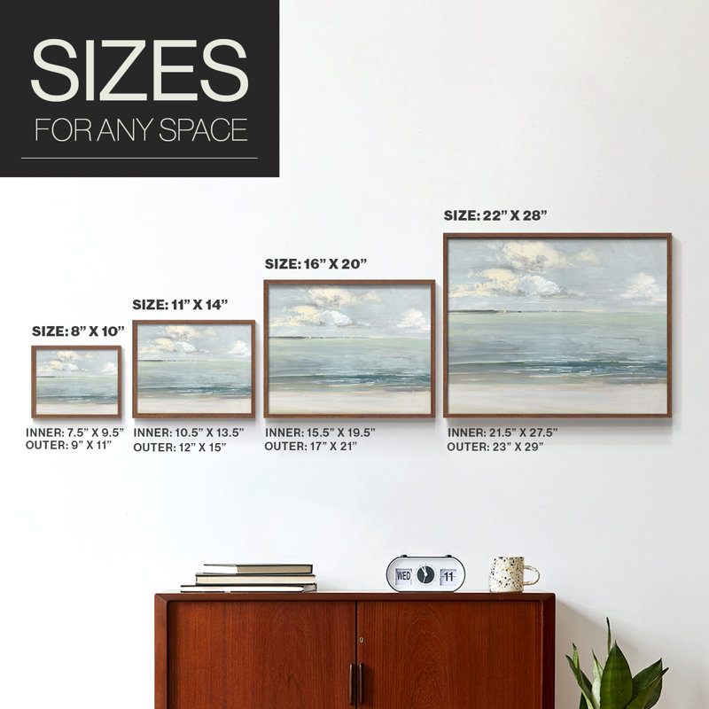 Serene Sound -Framed Print - Restickable, Noyer, H 22 po x l 28 po