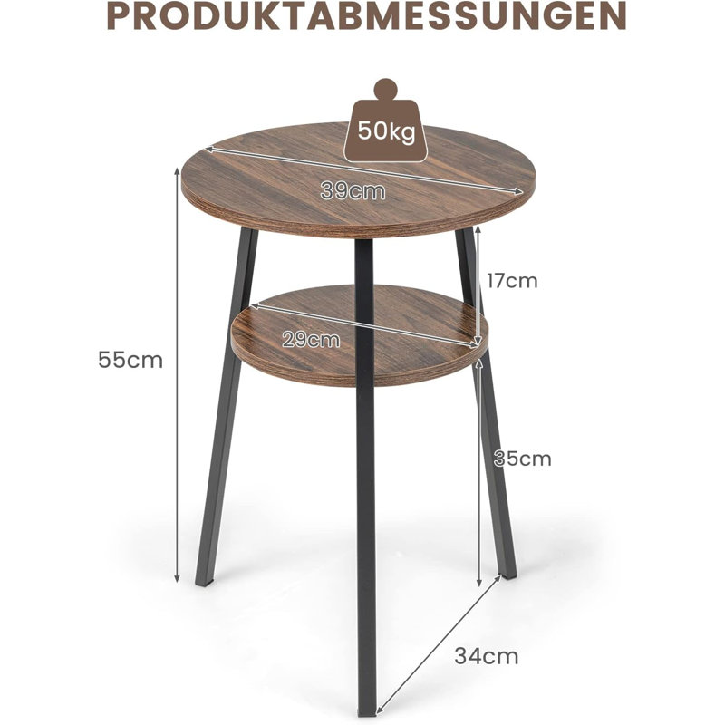 Bagnall End Table, Brown