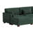 Maelina 7 - Piece Upholstered Hunter Green Corduroy Modular Sectional Sofa with Pillow Back and Removable Ottoman-108111415