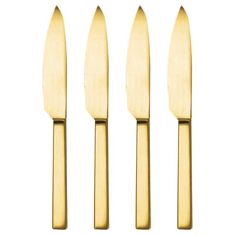 MEPRA Stile By Pininfarin Stainless Steel (18/10) Steak Knife, Ice Gold