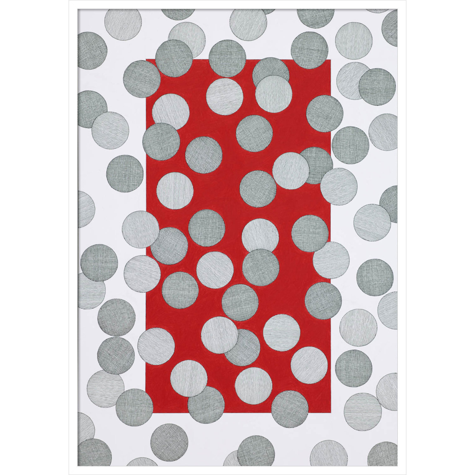 Over the Hills and Far Away Print, White, 41" H x 29" W x 1" D