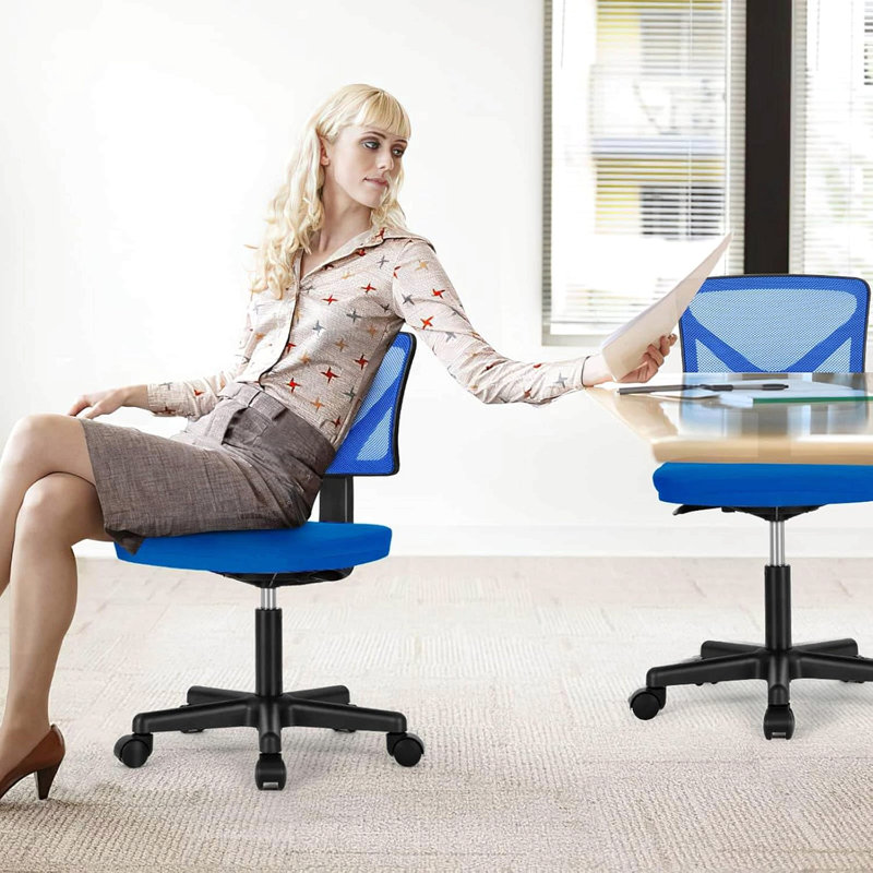 Lianna Mesh Task Chair, Blue