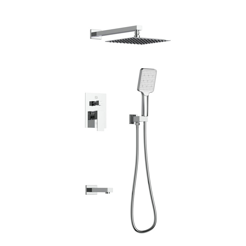 Petar Pressure-Balanced All-In-One Kit with Rough in-Valve, Chrome