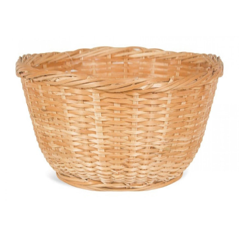 Round Bamboo Basket, 4" H x 14" W x 14" D