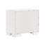 Table de chevet moderne blanc crème avec 2 armoires à tiroirs pour une chambre à coucher élégante Compartiments attrayants