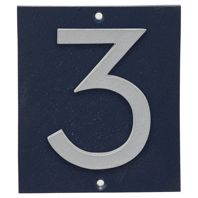 Plaque d'adresse verticale à 1 ligne flottante