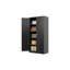 Armoire à outils 71 po en acier à outils avec portes et 4 tablettes