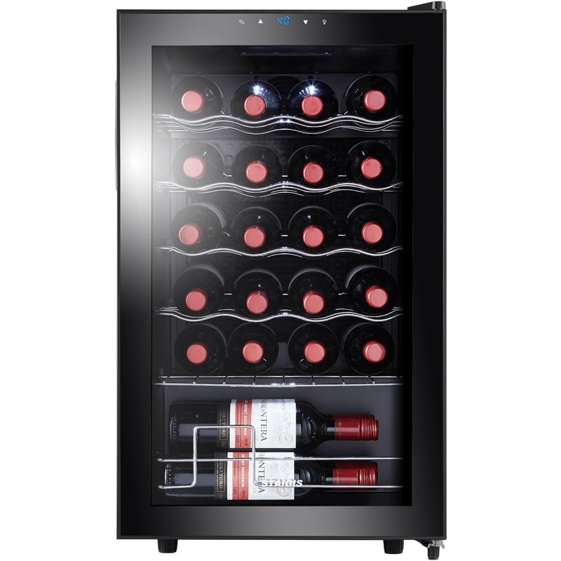 STAIGIS Single Zone 17.3'' Freestanding 24 Bottle Wine Refrigerator